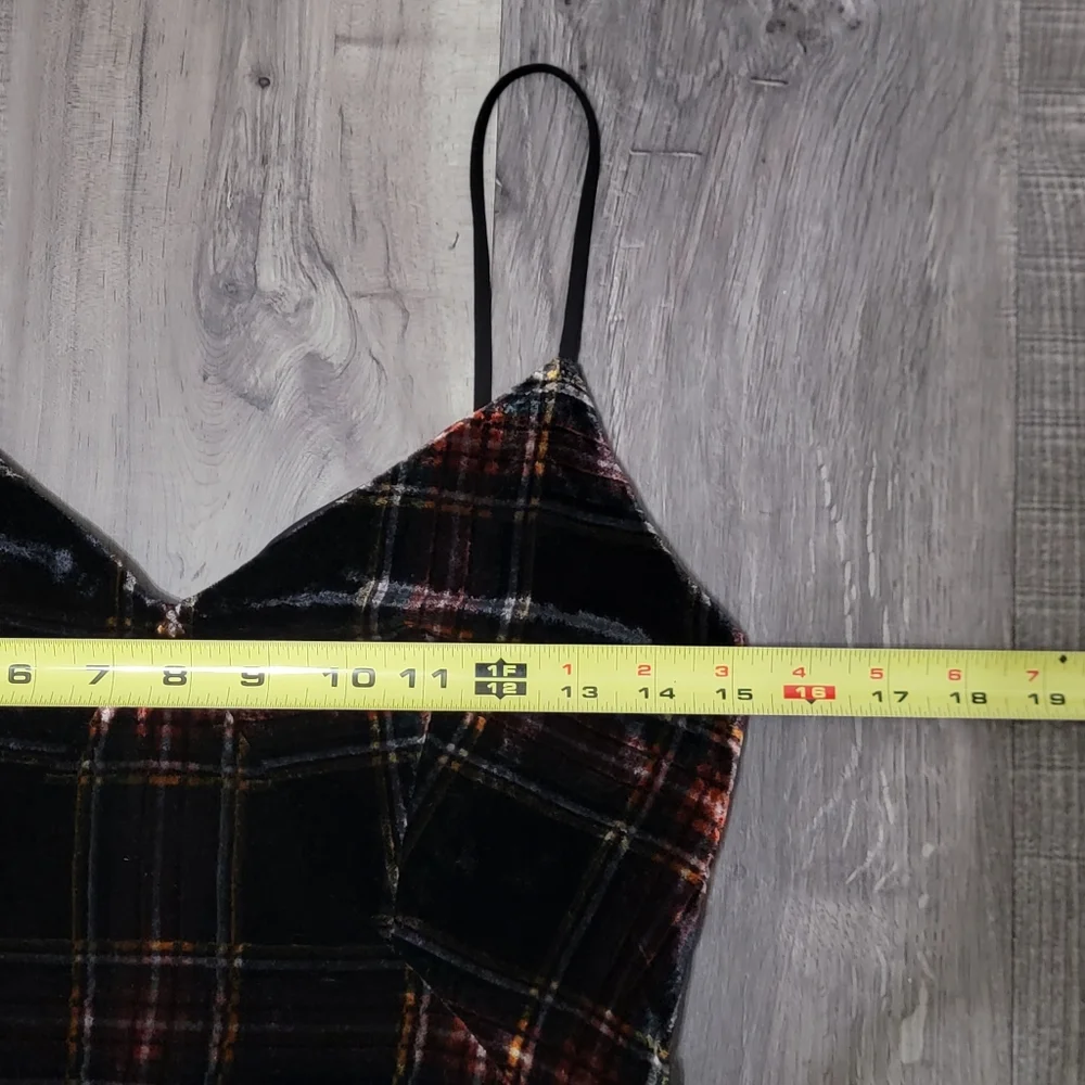 J. Crew Stewart Tartan Plaid Velvet Dress - Picture 9 of 15